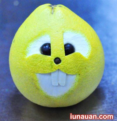 Ảnh minh họa 8 - Sáng tạo với hình chú thỏ con đáng iu từ quả bưởi cho bé dịp tết Trung Thu !