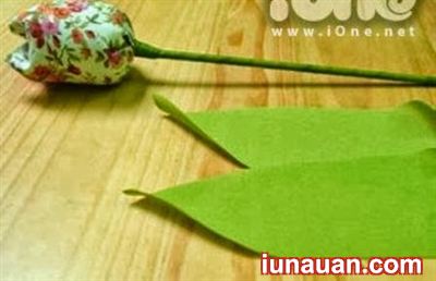 Ảnh minh họa 9 - Cực đơn giản với cách làm hoa tulip vải càng ngắm càng iu !